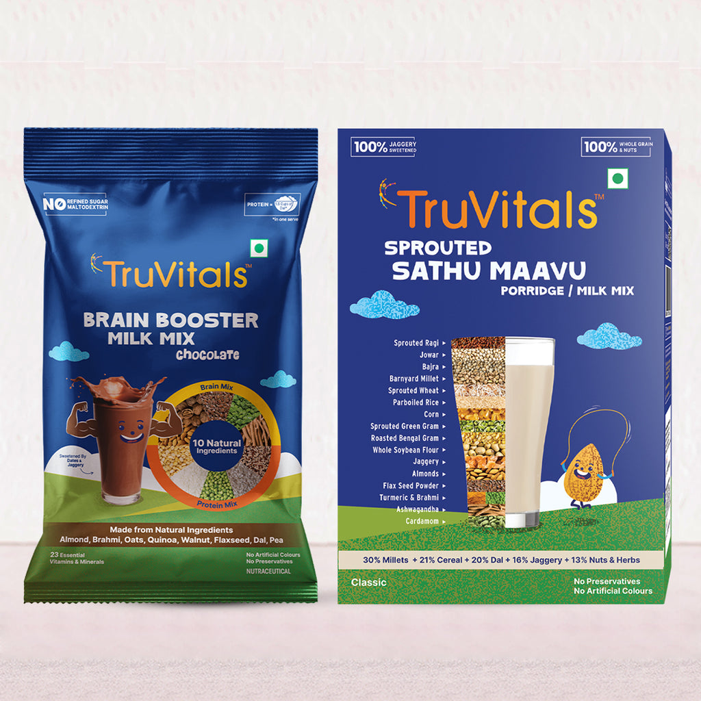 Brain Health Trial Pack - Milk Mix (30g) & Sathu Maavu (30g)