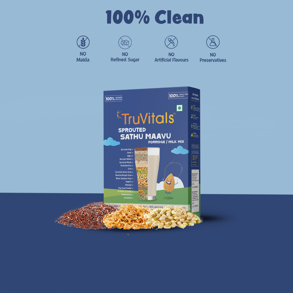 Sprouted Sathu Maavu (Milk Mix/ Porridge)- Trial Pack (30g)
