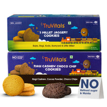 Load image into Gallery viewer, Ragi Cashew &amp; 5 Millets Cookies, 2 X160 g
