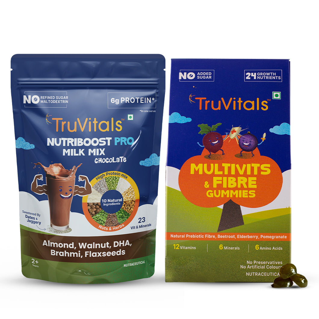 Build Immunity Combo (Multivitamin Gummies & Nutriboost Pro Milk Mix)