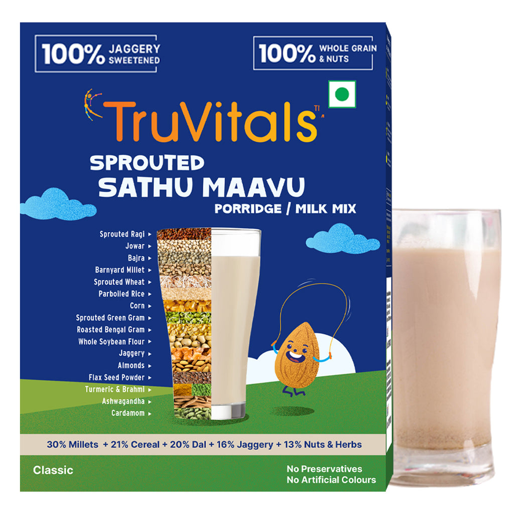 Sprouted Sathu Maavu (Milk Mix/ Porridge)- Trial Pack (30g)